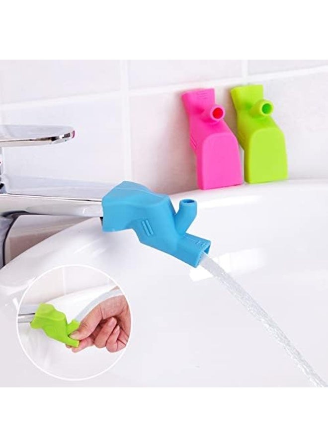 3pc kitchen sink faucet extender, rubber elastic nozzle, faucet bathroom accessory extender - Image 4